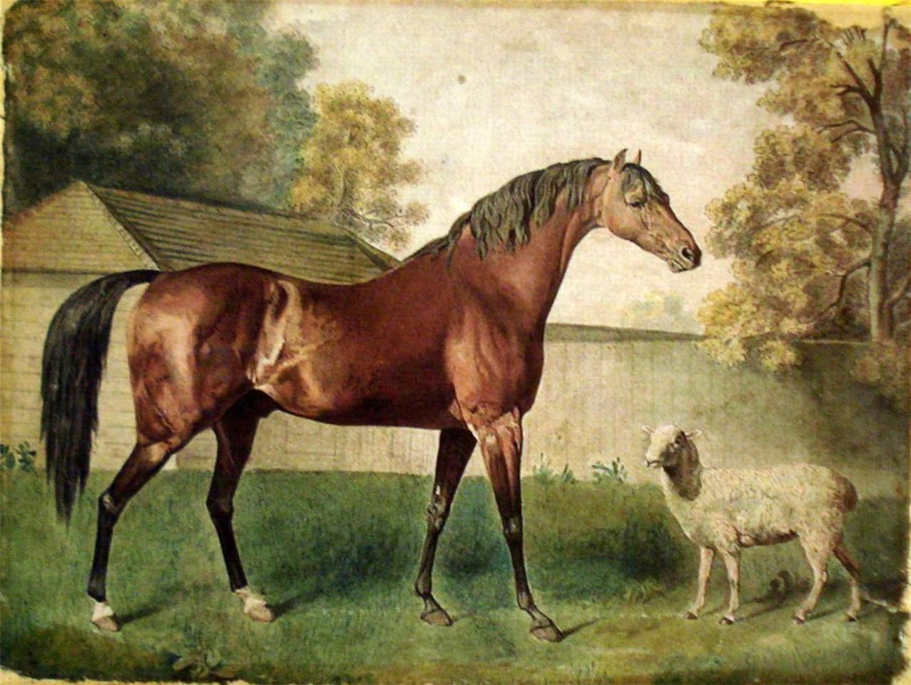 Vintage Horse Painting